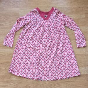 Tea Collection Pink and Cream Fan Design Dress